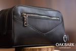 Load image into Gallery viewer, Double Zipper Black Dopp Kit
