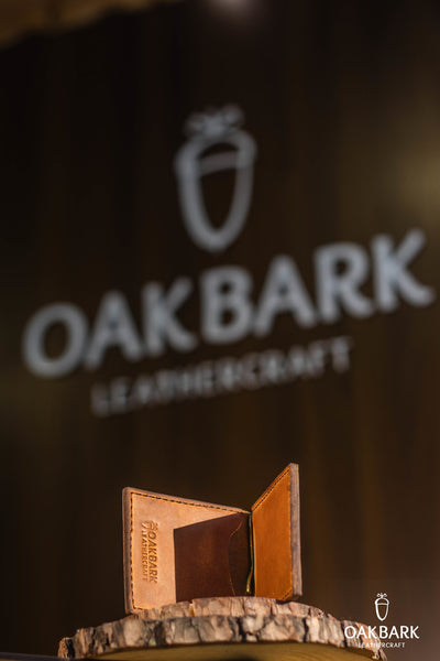 Handmade Tan leather Money-clip Wallet – OakBark Leathercraft