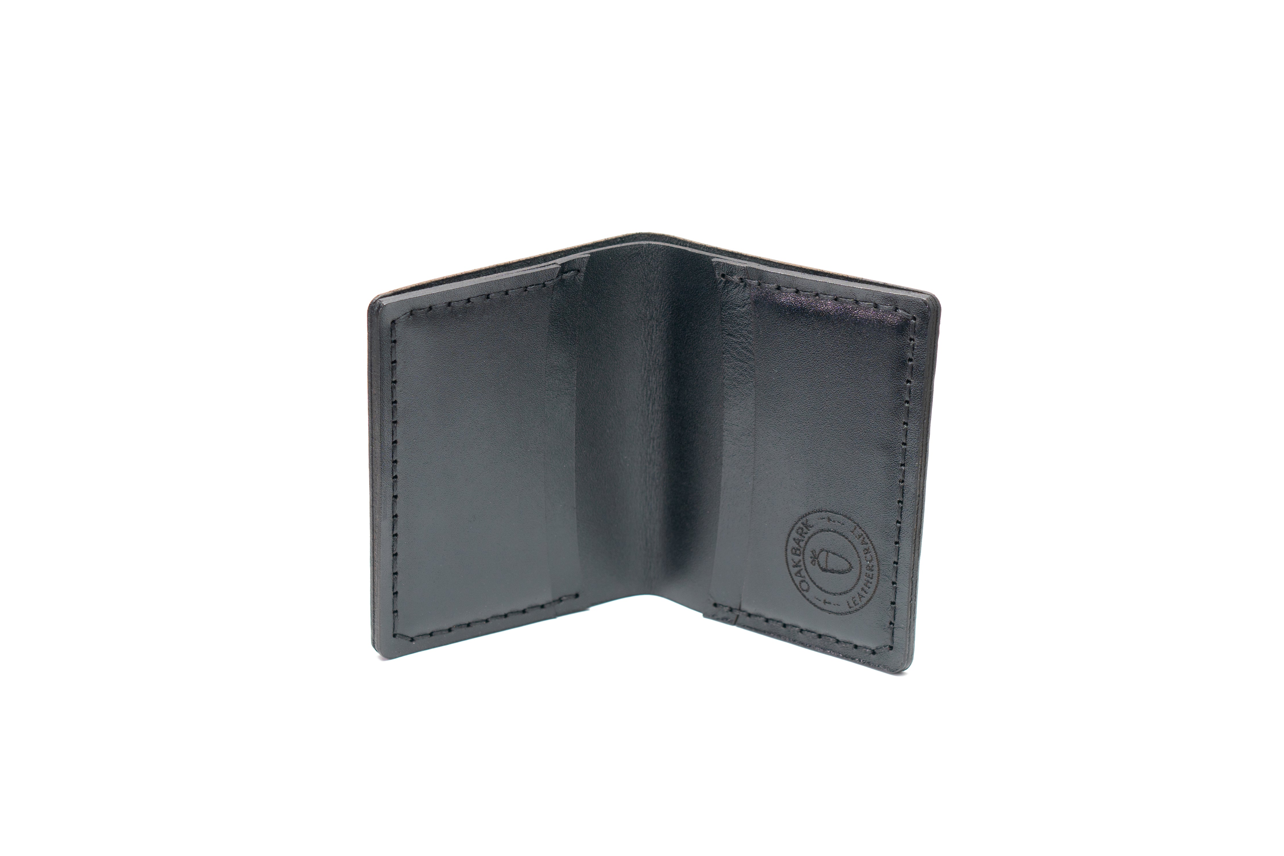 Black Bi fold Wallet – OakBark Leathercraft